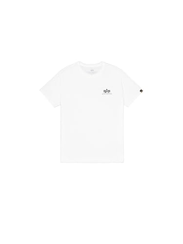 Alpha Industries Basic T Small Logo T-Shirt für Herren White
