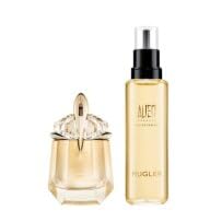 MUGLER Alien Goddess Eau de Parfum, Damen-Parfum, Blumig, amberartig und holzig, Göttlicher Duft, Nachfüllbar, 30 ml + Nachfüllflakon, 100ml