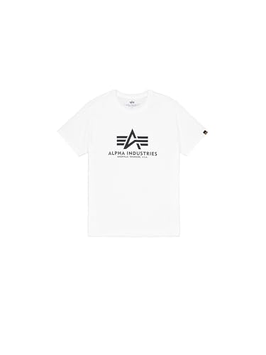 Alpha Industries Herren T-Shirt Basic T, Gr. Medium, Weiß (White 09)