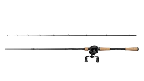 Abu Garcia Max Pike Angelrute & Rolle Combo | Low Profile Baitcaster Rolle für Süßwasser | 24T Carbon Blank | Raubfischköder-Set | 3000 | 2,44 m | 40-120 g