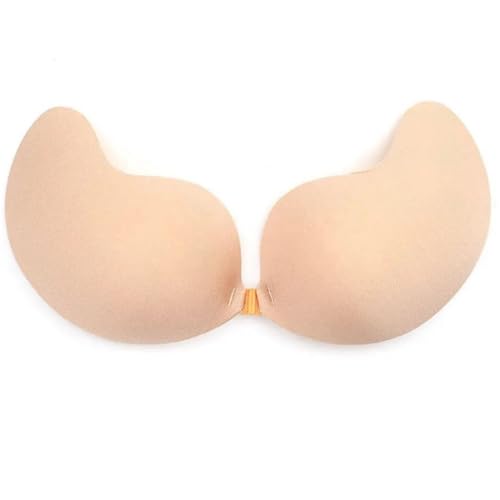 Klebe BH Push up Rückenfrei Trägerlos BH ohne träger Klebe-BHS große Brust Wiederverwendbare Unsichtbar Haut Freundlich Sticky Strapless Bra für kleine brüste Brautkleid Damen Rückenfreies Kleid