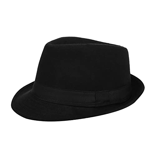 XGOPTS Jazzhut Gangster Filzhut Fedora Hut Herren Vintage Herrenhut Panama Hut