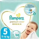 Pampers Windeln Größe 5 (11-16kg), Premium Care Windeln, 58 Stück, Bester Komfort und Schutz empfindlicher Haut von Pampers