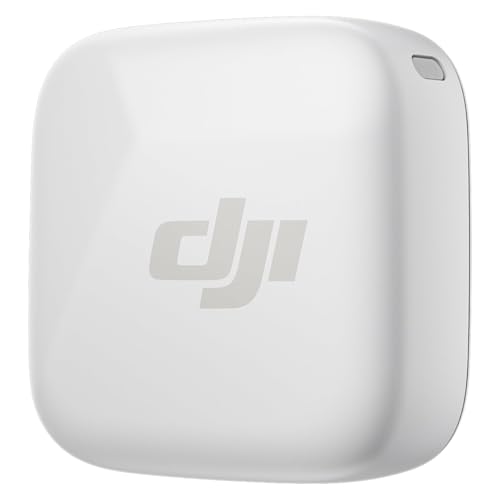 DJI Mic Mini Sender Mikrofon (Infinity Polarweiß), Ultraleicht, OsmoAudio, Geräuschunterdrückung, Wireless Mikrofon für Handy/Kamera, iPhone, Android, Vlog, YouTube