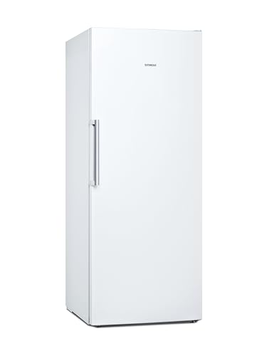 Siemens GS54NAWCV iQ500 Gefrierschrank, 176 x 70 cm, 327 L, noFrost nie wieder abtauen, bigBox Platz für großes Gefriergut, varioZone flexible Glas-und Schubladen, Weiß