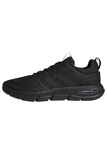 adidas Herren Cloudfoam Flex Elastic Laces Shoes, Core Black/Core Black/Carbon, 43 1/3 EU