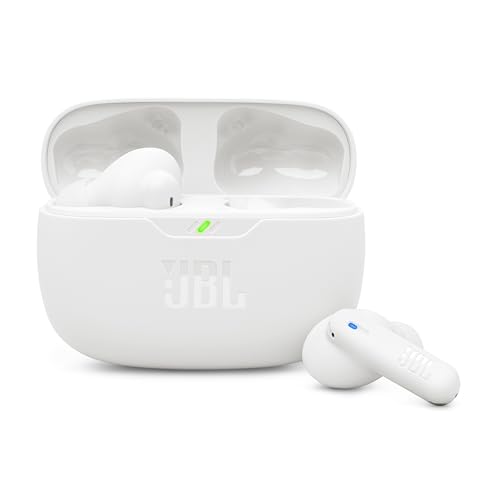 JBL Wave Beam 2, Kabellose Kopfhörer mit Noise-Cancelling, Weiß