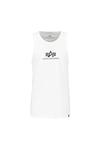 Alpha Industries Herren Basic Tank Für T-Shirt, Weiß, M EU
