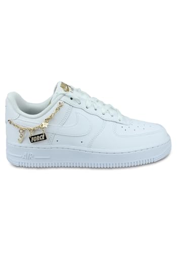Nike Damen Air Force 1 '07 Lx Sneaker, Weiß Metallic Gold, 38 EU