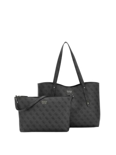 GUESS Brenton Tote Coal Logo