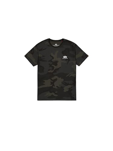 Alpha Industries Basic T Small Logo Camo T-Shirt für Herren Black Camo