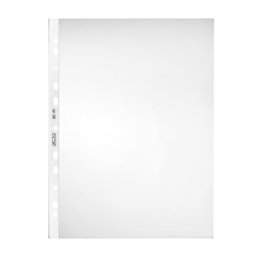 Herlitz 5824008 Prospekthülle ,A4, glasklar, Stärke: 0,06 mm, 100 Stück