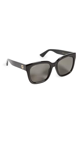 GUCCI Womens GG1338S Sunglasses, Black-Black-Smoke, 54