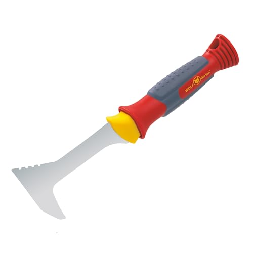 WOLF-Garten Premium Fugenkratzer KF-2K (Einhand-Fugenkratzer zum Entfernen von Moos & Unkraut in Plattenfugen, Mauerecken, rutschfester Handgriff mit Softeinlage) 2729000