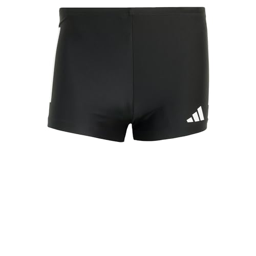 adidas Herren 3 Stripes Swim Boxers, Black/White, M