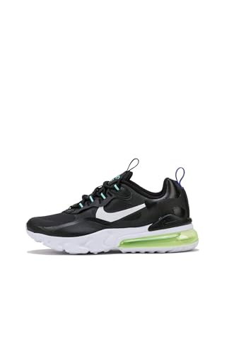 Nike Air Max 270 React GS Running Trainers CZ4212 Sneakers Schuhe (UK 4.5 us 5Y EU 37.5, Black White Laser orange 001)