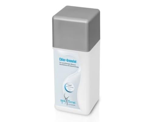 SpaTime by BAYROL - Chlor Granulat 1kg für die Dauerdesinfektion und Problembehandlung - Für klares Wasser im Whirlpool - Chlor Whirlpool Desinfektionsmittel - Reiniger