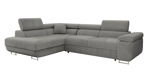 Mirjan24 Ecksofa Torezio, Kopfstützen verstellbar (Polo 894, L)