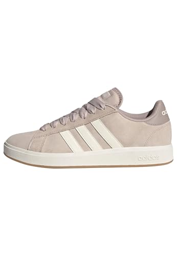 adidas Herren Grand Court Base 00s Shoes, Wonder Taupe/Off White/Grey, 42 2/3 EU