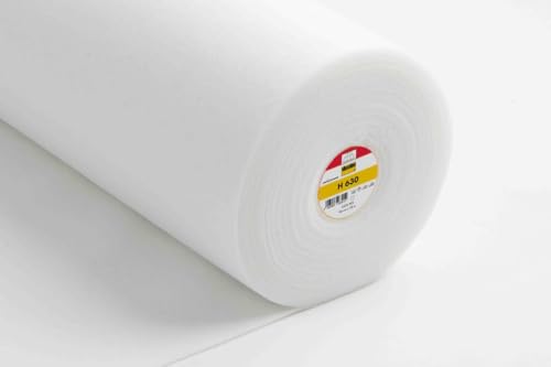 Vlieseline Bügelvlies Stoff Meterware H630 fixierbar weiß 90 cm