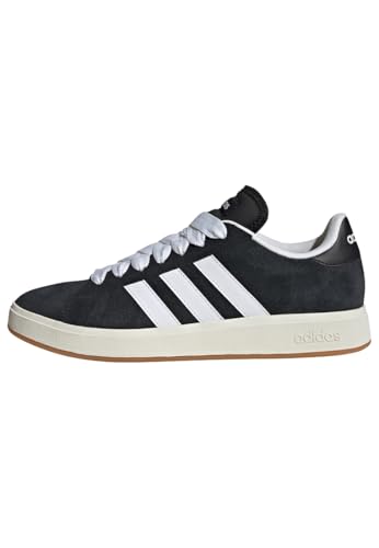 adidas Herren Grand Court Base 00S Shoes, Core Black/Cloud White/Gum, 44 EU