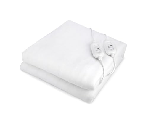 Doppeltes Wärmeunterbett aus Polyester| 160 x 140 cm | Elektrische Wärme Unterbettdecke | Wärme Unterbett | Wärmeunterbett mit Abschaltautomatik