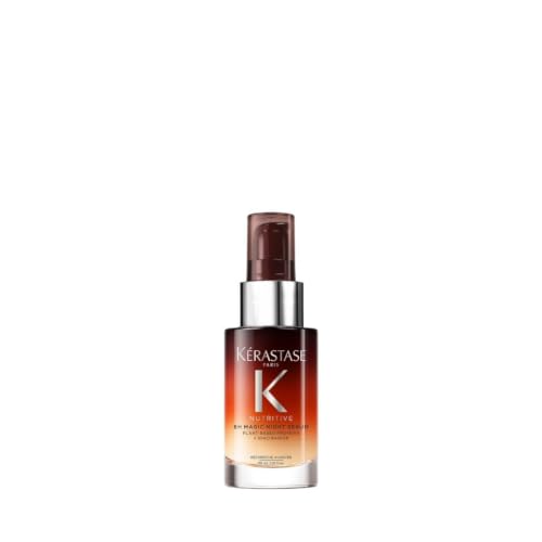 Kérastase Nutritive 8H Magic Night Serum, Nachtserum für normales bis leicht trockenes Haar, Pflegend und glättend für mehr Glanz und Geschmeidigkeit, Ohne Parabene, 30 ml