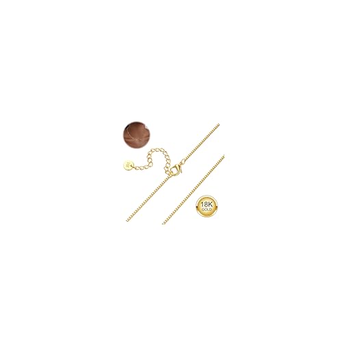 JeweBella Goldkette Damen Halskette Kette Gold Wasserfest Edelstahl 41CM G