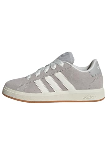 adidas Unisex Kinder Grand Court 00S Kids Shoes, Grey Two/Off White/Gum, 36 EU