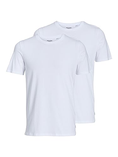 JACK & JONES Male T-Shirt 2er-Pack Einfarbig T-Shirt