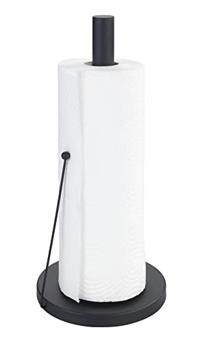 WENKO Küchenrollenhalter Mod. Clayton, Rollenhalter stehend für die Küche, aus Metall in Schwarz, Black Outdoor Kitchen