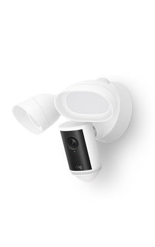 Ring Flutlichtkamera Pro (Floodlight Cam Pro, neueste Generation) | Außenkamera | Retinal 4K, optimierter 10x-Zoom, 2000 Lumen Flutlichter und Sirene | 30 Tage Gratiszeitraum für Ring-Abonnement