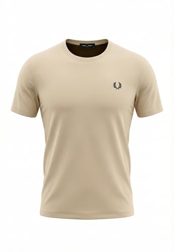 Fred Perry Ringer T-Shirt, Herren T-Shirt - XL