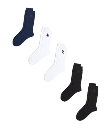 Karl Lagerfeld Herren K/Kameo Logo Sock (5 Pack) Black/Blue/White 39-42