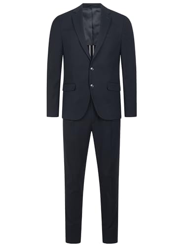 JEFF Herren JFMiller Set Anzug 2-teilig Sakko Hose Bundle | elastischer Herrenanzug Regular Fit für Männer Black, 54
