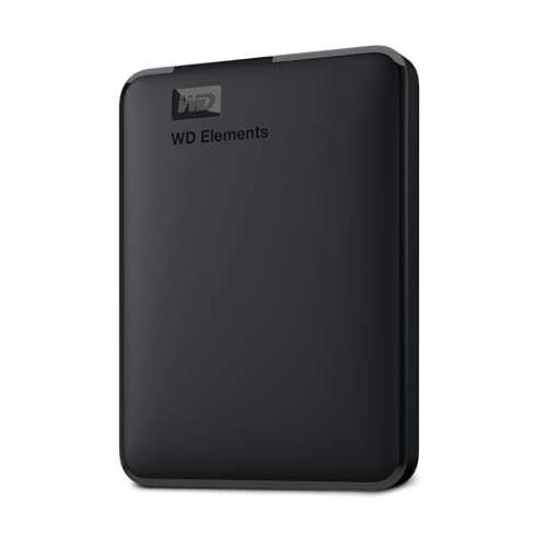 WD Elements Portable externe Festplatte 2 TB (mobiler Speicher, USB 3.0-Schnittstelle, Plug-and-Play, für Windows formatiert) Schwarz