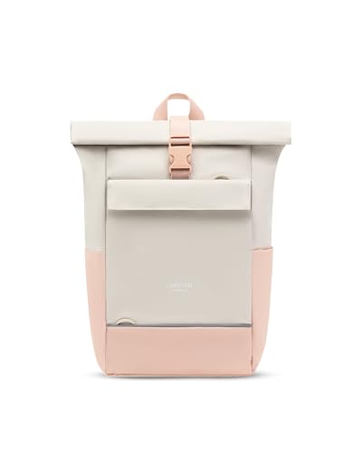 LARKSON Rucksack Kinder für Mädchen & Jungen Rosa - Kjell - Rolltop Kinderrucksack mit Brustgurt - Ab 4 Jahre - 8 bis 10L - Wasserabweisend