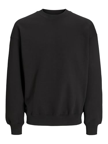 Jack & Jones Herren Jjebasic Crew Neck Noos Ps Sweatshirt, Schwarz, 7XL