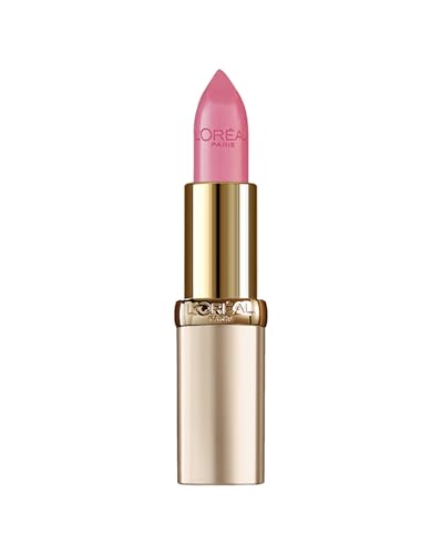 L'Oréal Paris Pflegender Lippenstift mit Satin Finish, Argan-Öl und Vitamin E, Color Riche Satin, Nr. 303 Rose Tendre, 1 x 4,3 g