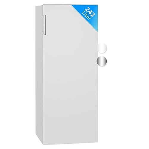 Bomann® Kühlschrank ohne Gefrierfach | Energieklasse E | 143cm | 5 Ablagen | 0°C ~ +8°C | leise 40dB | Getränkekühlschrank | 242L Flaschenkühlschrank | Kühlschrank groß | VS 7316.1 weiß