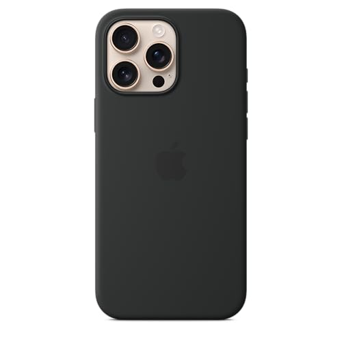 Apple iPhone 16 Pro Max Silikon Case mit MagSafe − Schwarz 