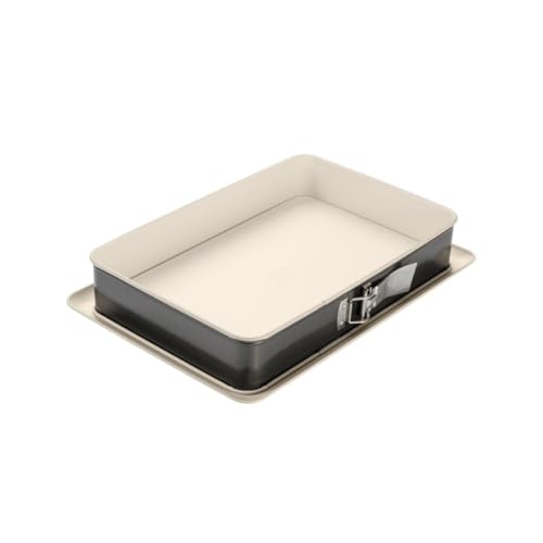 Dr. Oetker Rechteck-Springform mit Auslaufschutzboden 38 cm Back-Trend – Backform mit keramisch verstärkter Antihaft-Beschichtung, hitzebeständig bis 230°C, auslaufsicher