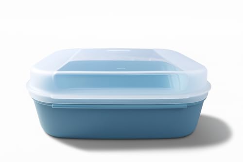 TUPPERWARE Naschkätzchen 1,7 L blau weiß Bellevue Dose Box Vorrat Apollo Royal