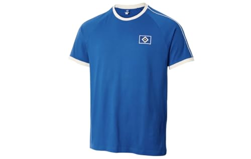 Hamburger SV HSV T-Shirt Shirt ** Elko ** blau (DE/NL/SE/PL, Alphanumerisch, L, Regular, Regular, Blau)