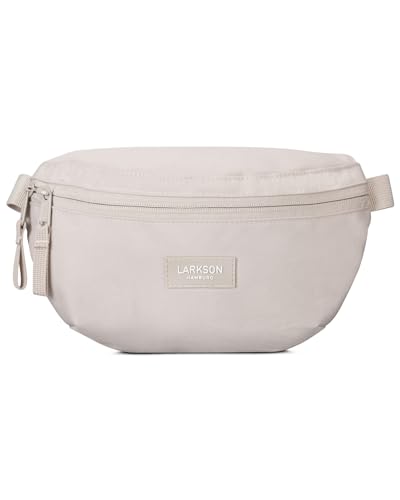 LARKSON Bauchtasche Damen & Herren Beige - Finn - Hüfttasche für Sport Outdoor Stadt - Gürteltasche Stylisch für Festival - Crossbody Bag mit Gurt - Wasserabweisend