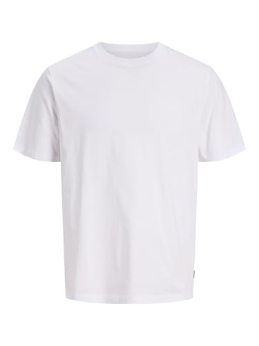 JACK & JONES Herren Einfarbig T-Shirt aus Baumwolle