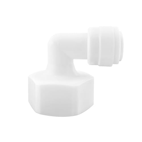 Qrity 1 Stück RO Wasserfilter Fitting, 3/4 Zoll BSP weiblich auf 3/8 Zoll Ellbogen Schnellkupplung, für RO Umkehrosmose System