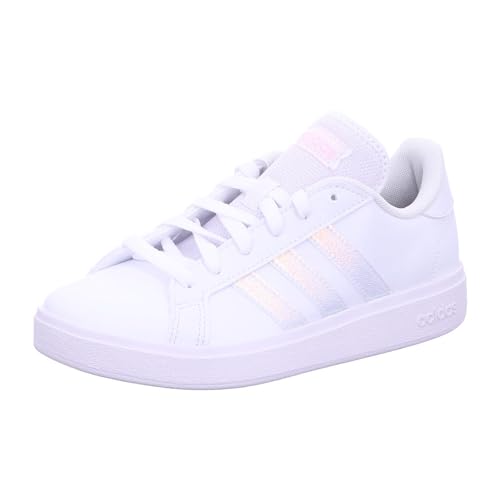 adidas Damen Grand Court Base 2.0 Shoes Schuhe, Cloud White/Cloud White/Clear pink, 43 1/3 EU