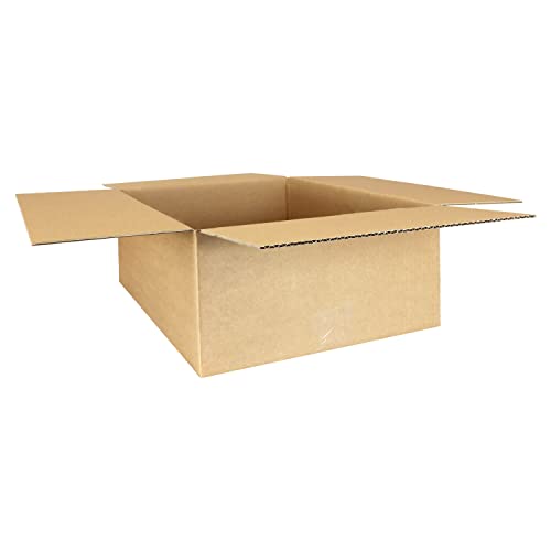 smiley pack 100 Stück Faltkartons 400 x 300 x 150 mm braun Versandkarton Verpackungskartons 40 x 30 x 15 cm aus Wellpappe 1 wellig Karton Pappkarton Versandbox Paket Päckchen
