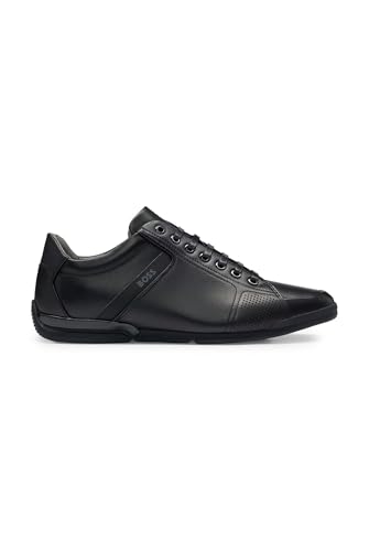 BOSS Men Saturn_Lowp_lux4 A_N Sneaker Black 43 EU